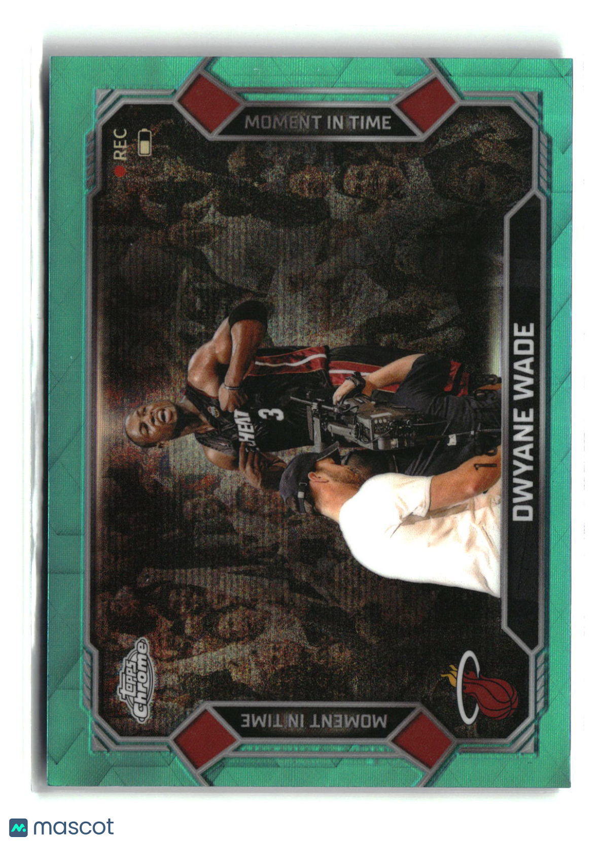 Dwyane Wade 2025-26 Topps Chrome Update Moment In Time Aqua /199 #MT-14