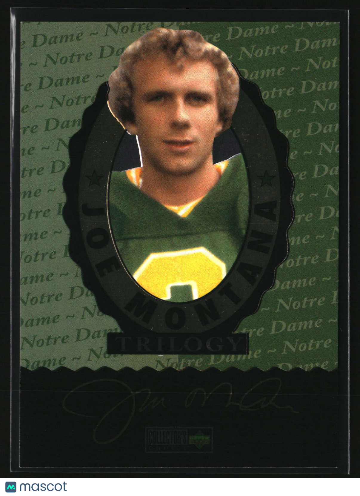 Checklist 1995 Collector's Choice Joe Montana Trilogy #NNO