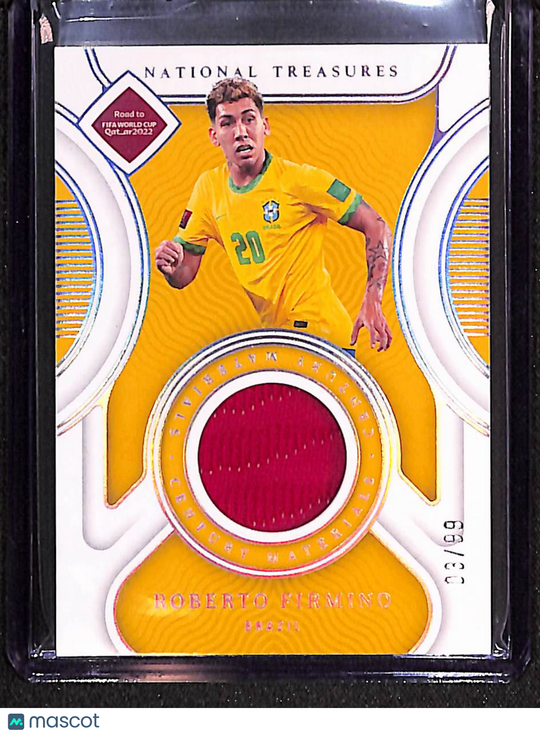 Roberto Firmino 2022 National Treasures Century Materials #CM-RFO /99