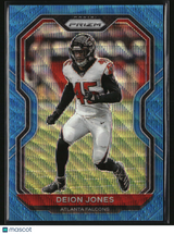 Deion Jones 2020 Panini Prizm Prizm Blue Wave #230 #/199