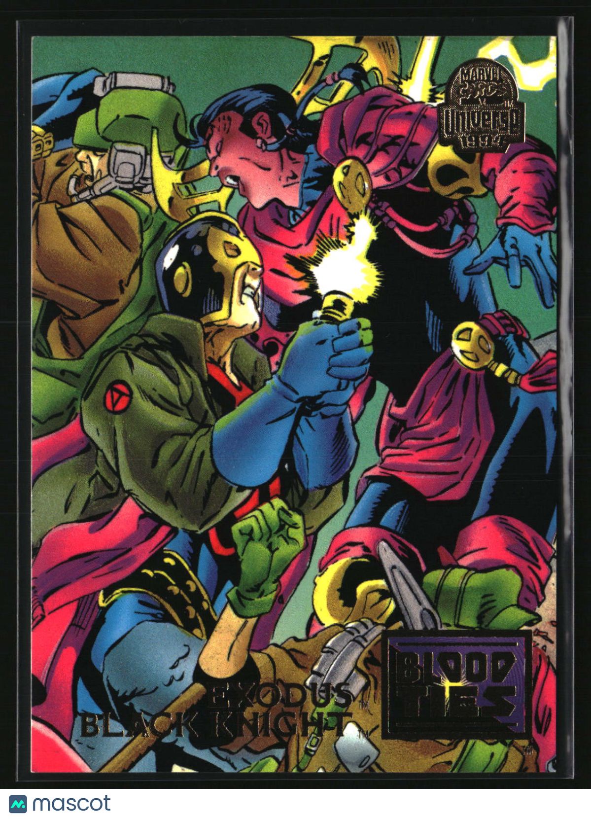 Exodus / Black Knight 1994 Fleer Marvel Universe #30