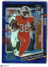 Jaleel McLaughlin 2023 Donruss Optic Blue Hyper #232
