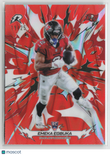 Emeka Egbuka 2025 Topps Resurgence Orange Power Surge Refractor #191