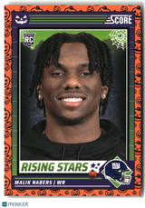 Malik Nabers 2024 Score-A-Treat Rising Stars Orange Pumpkin #37