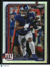 Malik Nabers 2025 Topps Chrome - Topps Refractor #225