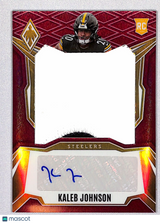 Kaleb Johnson 2025 Phoenix RPS Rookie Patch Autographs Red Prizm #RPS-KJN #/99