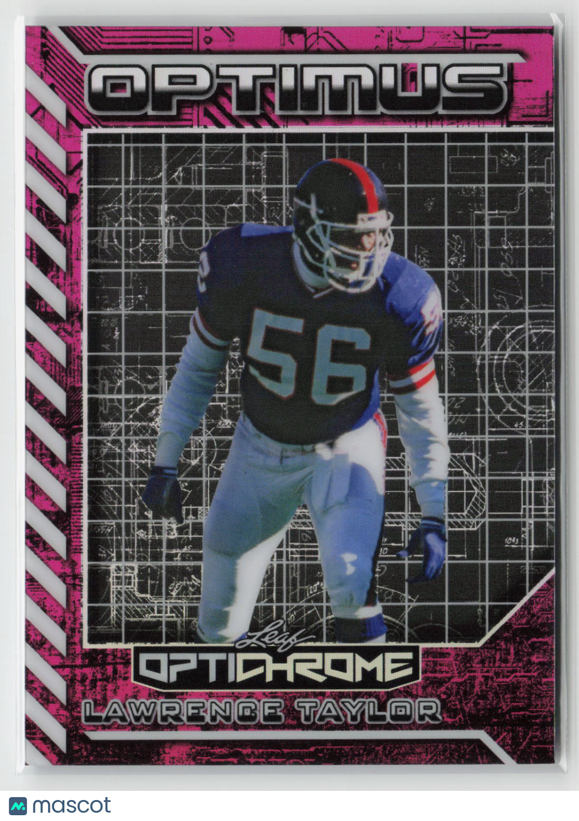Lawrence Taylor 2025 Leaf Optichrome Optimus Prismatic Pink #OB-34 #/1