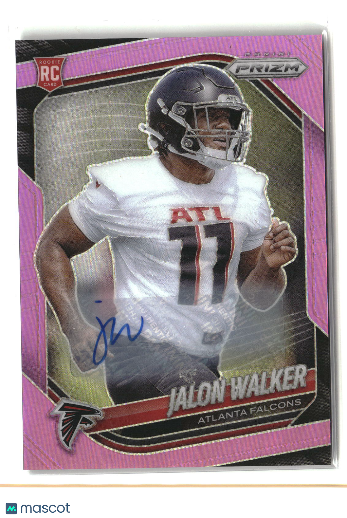 Jalon Walker 2025 Panini Prizm Prizm Rookie Autographs Pink #398