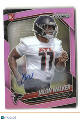 Jalon Walker 2025 Panini Prizm Prizm Rookie Autographs Pink #398
