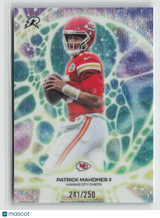 Patrick Mahomes II 2025 Topps Resurgence Protonyx Aqua Surge Refractor #PT-17