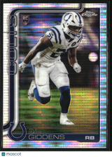 DJ Giddens 2025 Topps Chrome Pulsar Refractor #390