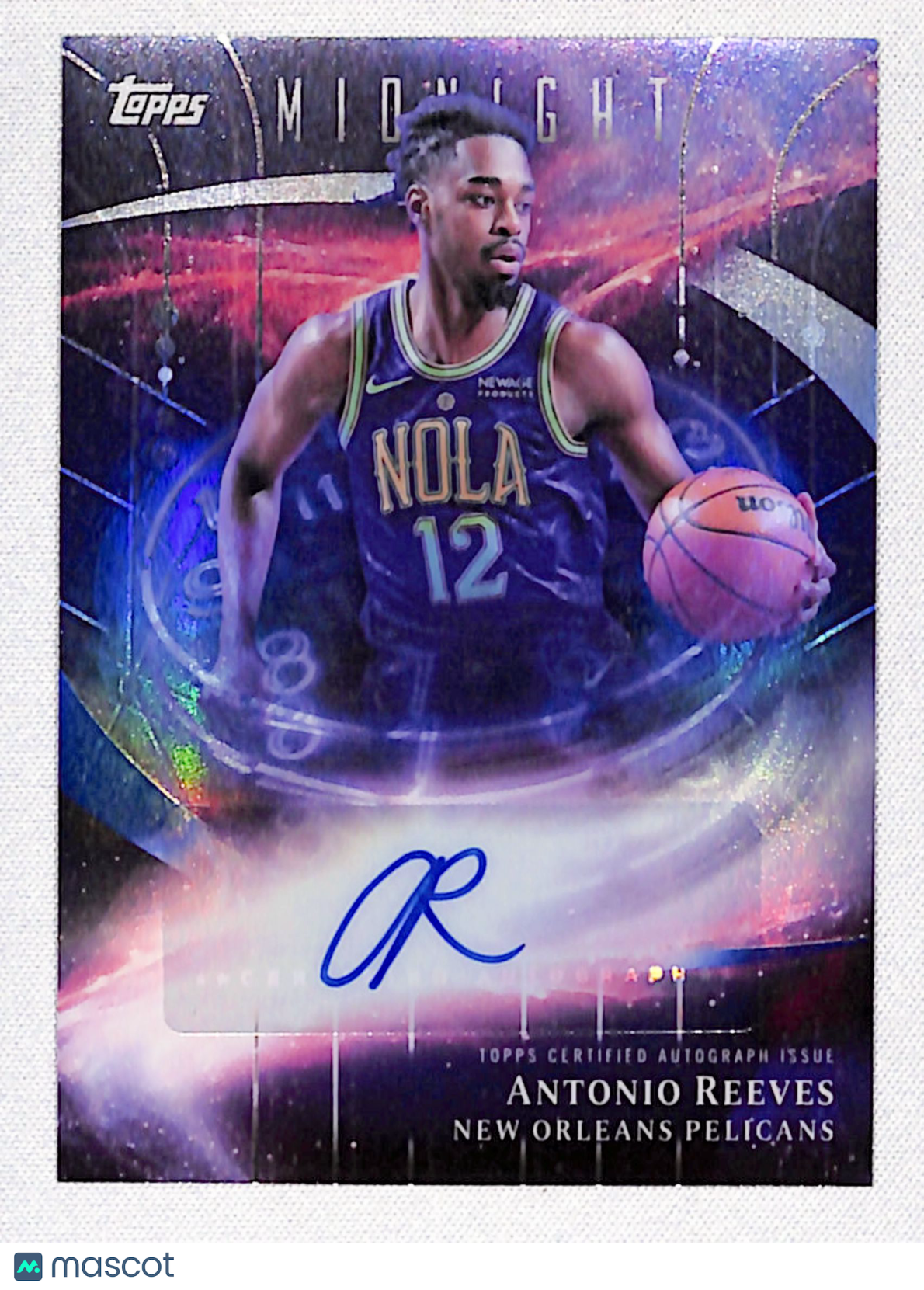 Antonio Reeves 2025-26 Topps Midnight Stroke of Midnight Autographs #SM-AR