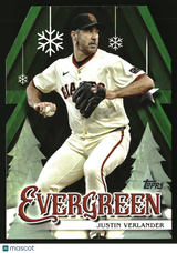 Justin Verlander 2025 Topps Holiday Evergreen #E-14