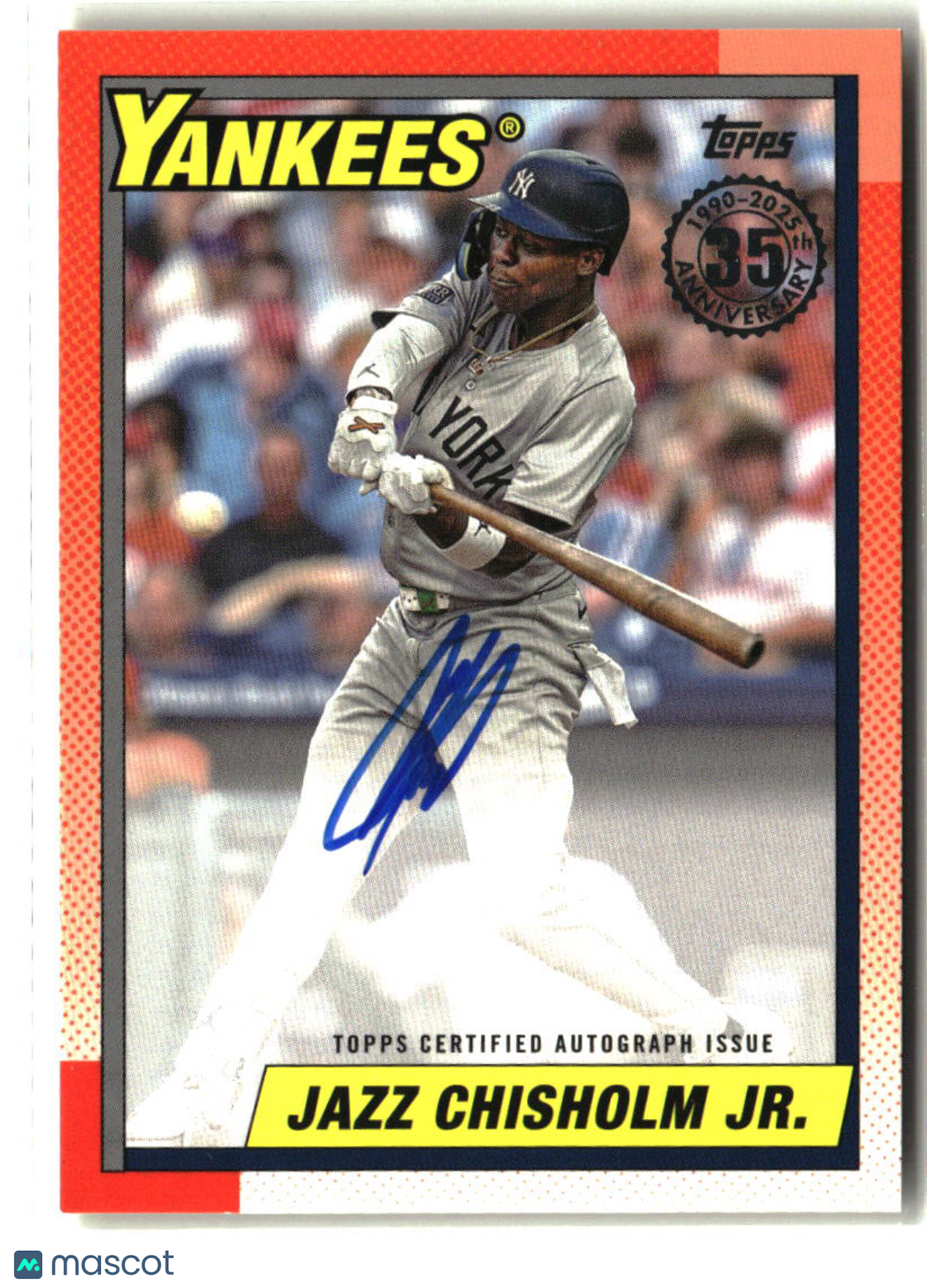 Jazz Chisholm Jr. 2025 Topps Baseball 35th Anniversary Autographs #90A-JC