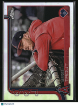 2025 Topps Chrome Mike Trout Image Variation SSP #100 Los Angeles Angels