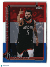 Fred VanVleet 2025-26 Topps Chrome Update Red White and Blue Refractor #61