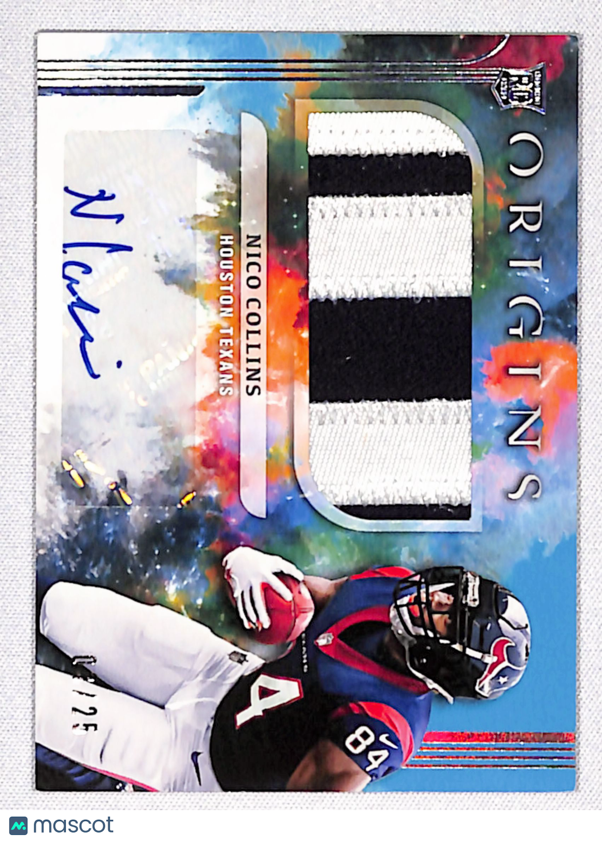 Nico Collins 2021 Panini Origins Turquoise #179 #/25