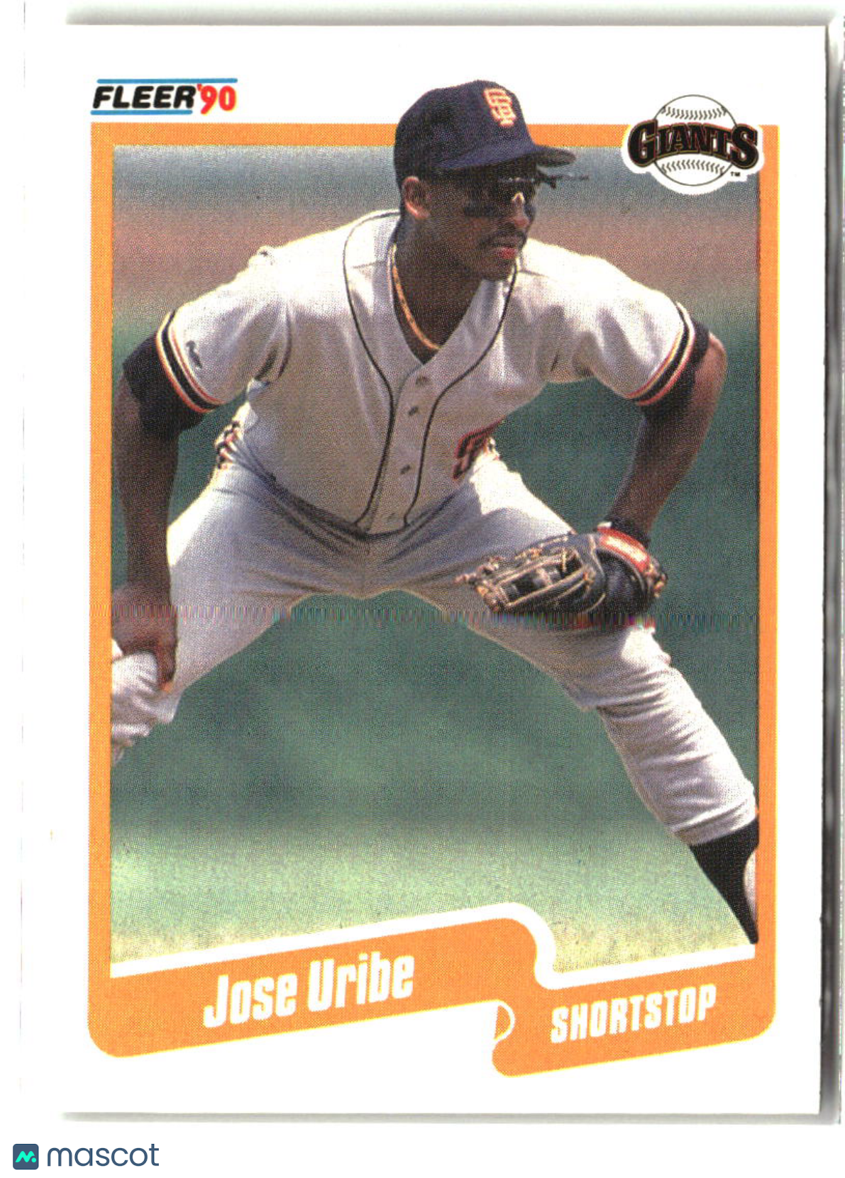 Jose Uribe 1990 Fleer #74