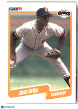 Jose Uribe 1990 Fleer #74