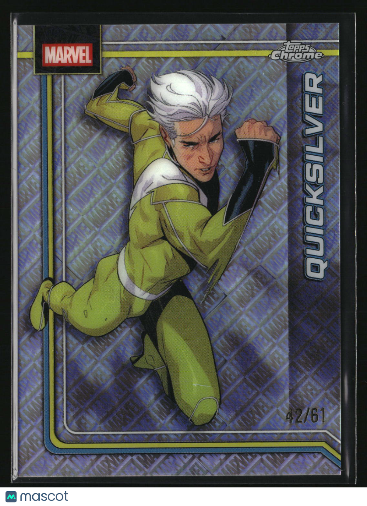 Quicksilver 2026 Topps Chrome Marvel Comics Marvel Logofractor #93 #/61