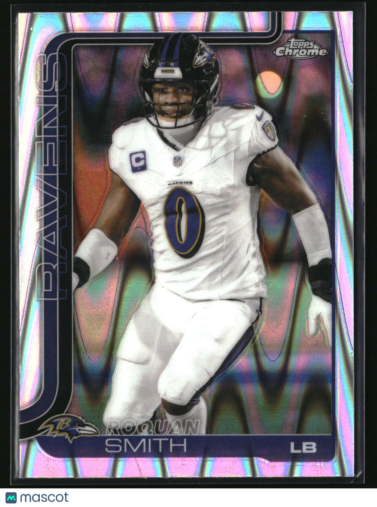 Roquan Smith 2025 Topps Chrome Ray Wave Refractor #27