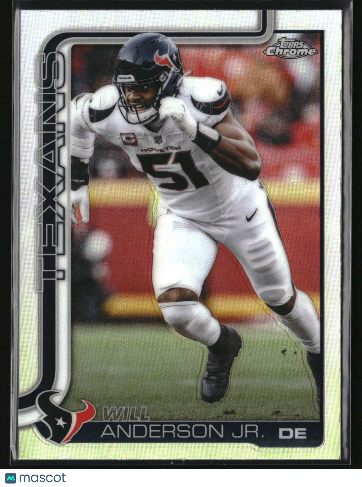 Will Anderson Jr. 2025 Topps Chrome - Topps Refractor #121