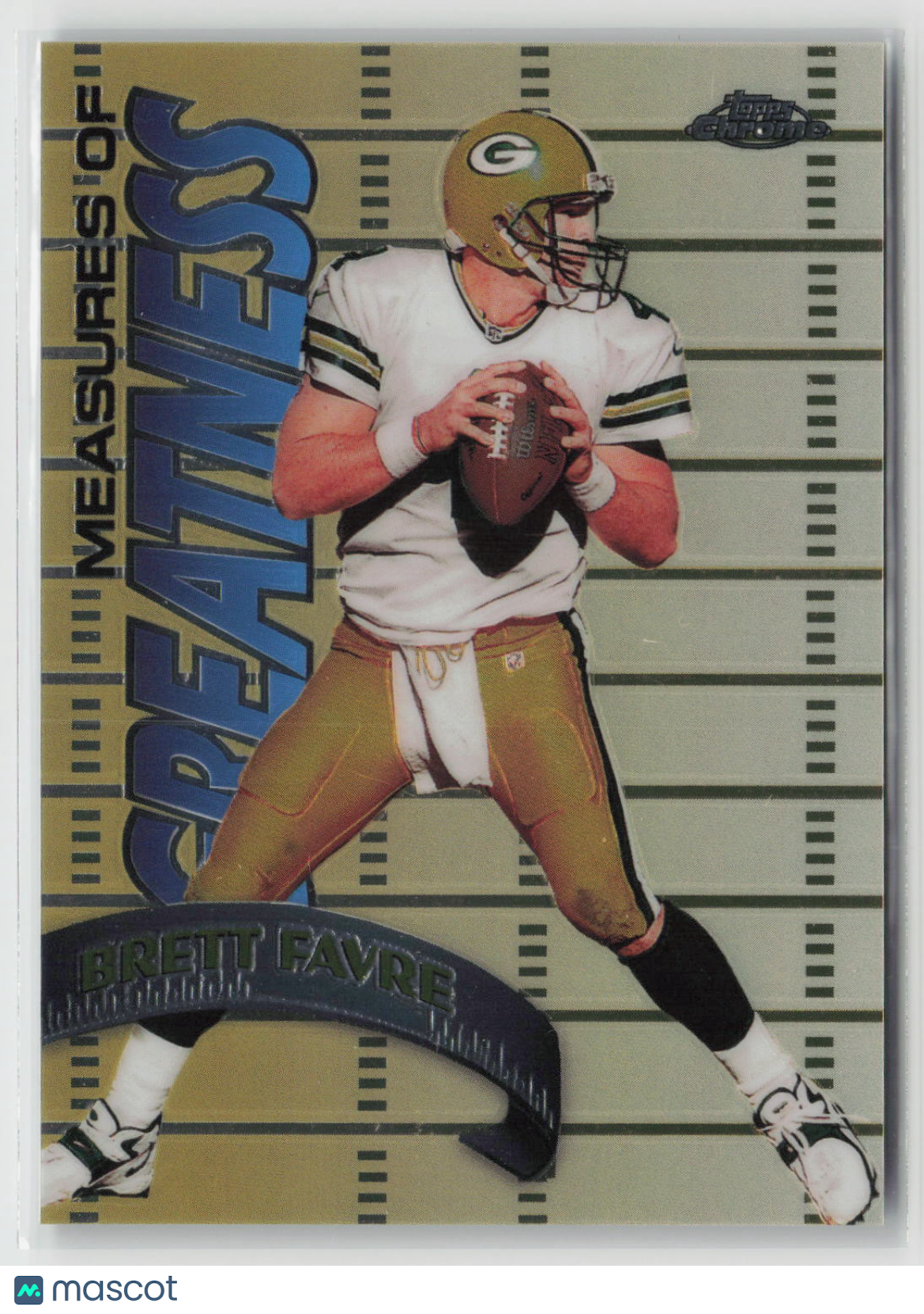 Brett Favre 1998 Topps Chrome Measures of Greatness #MG15