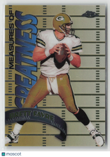 Brett Favre 1998 Topps Chrome Measures of Greatness #MG15