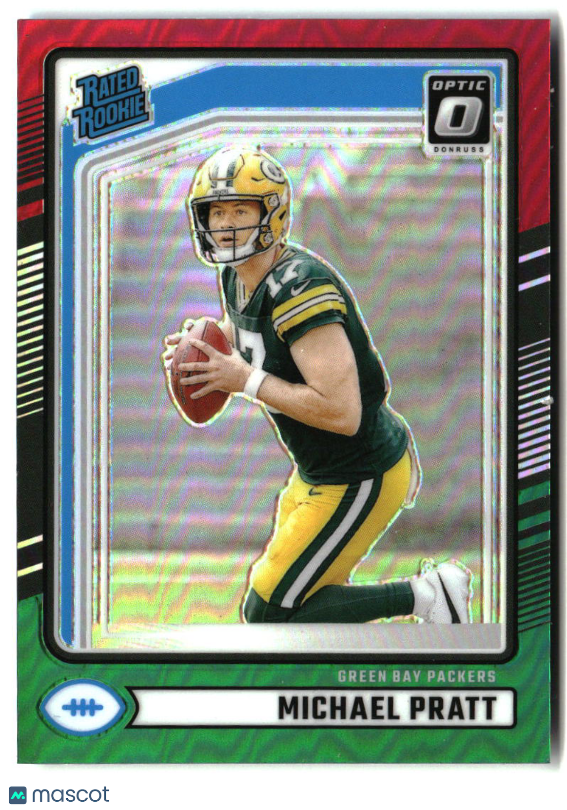 Michael Pratt 2024 Donruss Optic Rated Rookies Preview Red and Green #339
