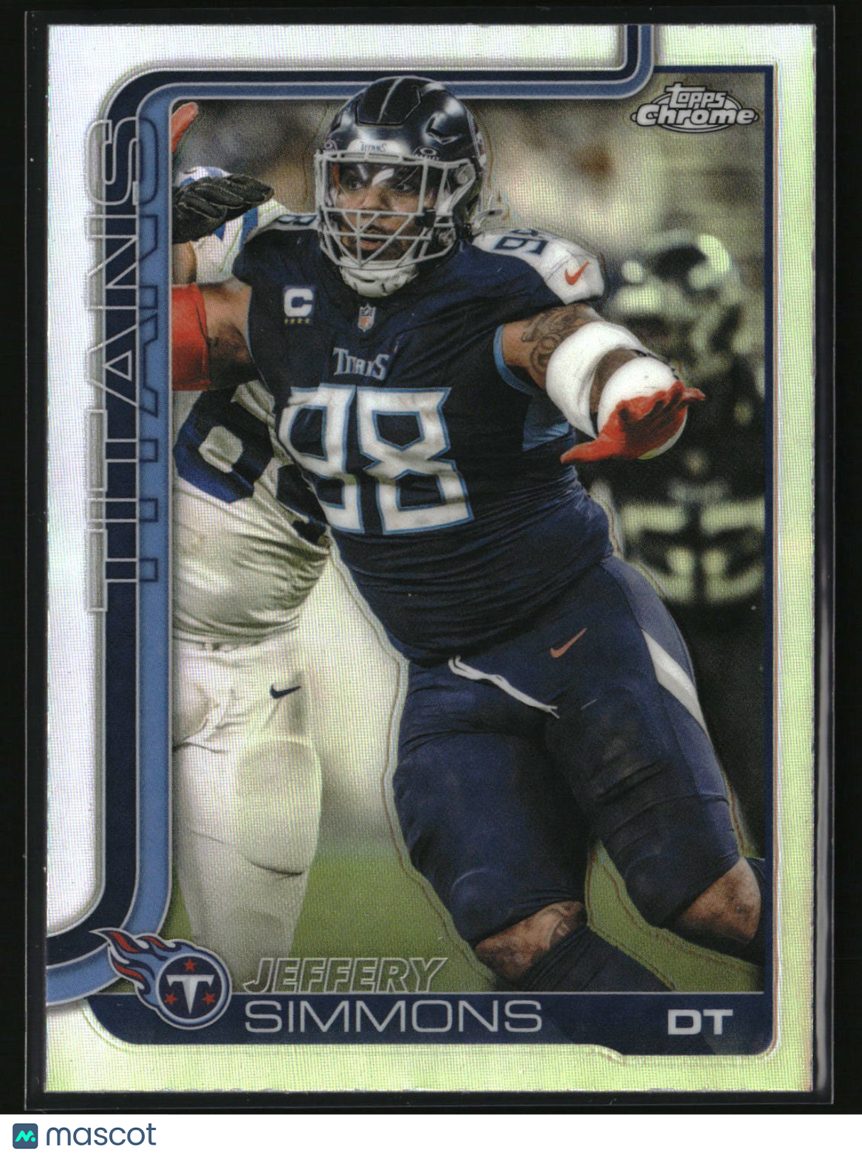 Jeffery Simmons 2025 Topps Chrome - Topps Refractor #289