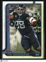 Jeffery Simmons 2025 Topps Chrome - Topps Refractor #289