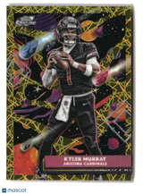 Kyler Murray 2025 Topps Chrome Cosmic Gold Interstellar Refractor #1 #/50