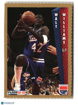 Walt Williams 1992-93 Fleer NBA Rising Star Golden Magazine Perforated #NNO