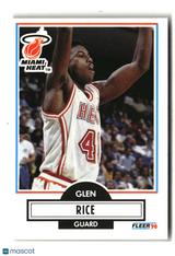 Glen Rice 1990-91 Fleer #101
