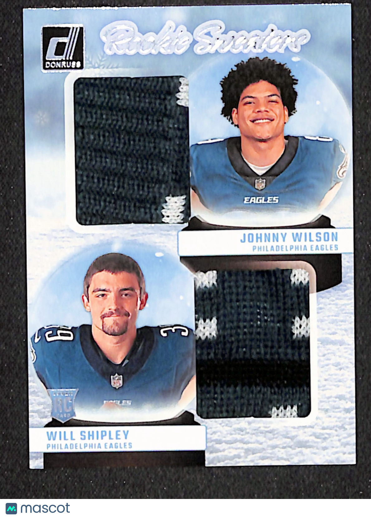 Johnny Wilson / Will Shipley 2024 Donruss Rookie Holiday Sweater Duals #RHD-PHI