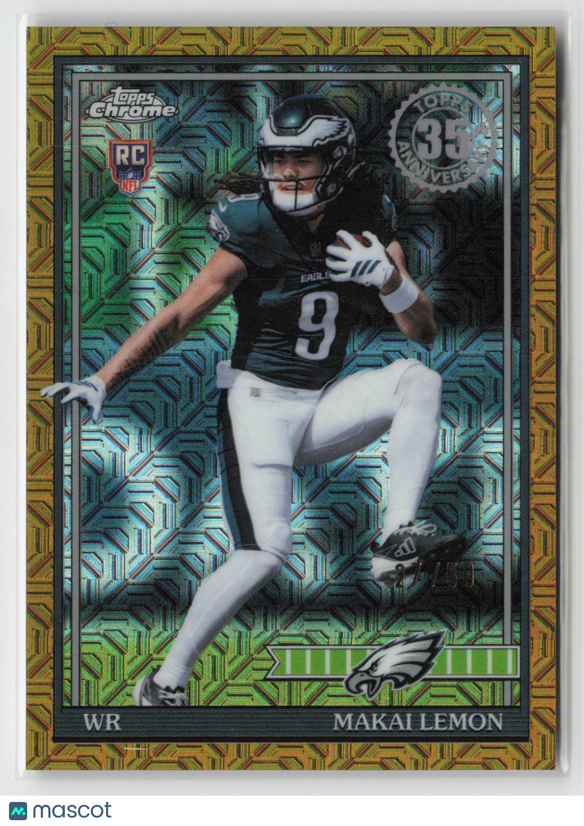 Makai Lemon 2026 Topps Flagship 1991 Rookies Chrome Gold #91TRC-19 /50