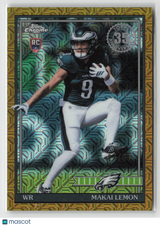 Makai Lemon 2026 Topps Flagship 1991 Rookies Chrome Gold #91TRC-19 /50