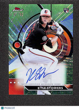 Kyle Stowers 2023 Finest Finest Autographs Green Wave Refractor #FA-KS #/99