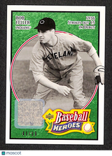Bob Feller 2005 Upper Deck Baseball Heroes Memorabilia Emerald #1 #/99