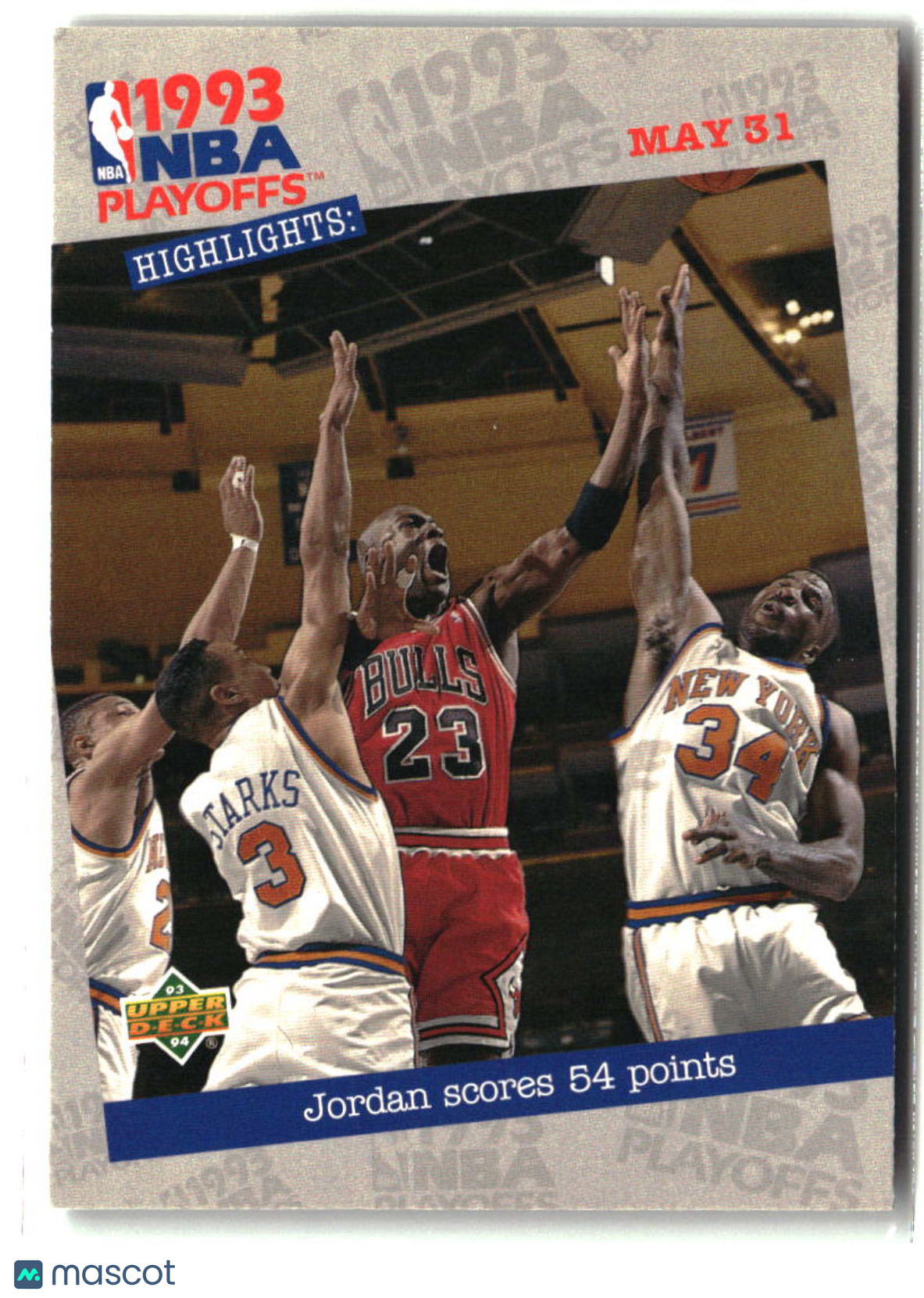 Jordan Scores 54 Points 1993-94 Upper Deck #193