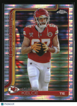 Travis Kelce 2025 Topps Chrome Pulsar Refractor #150