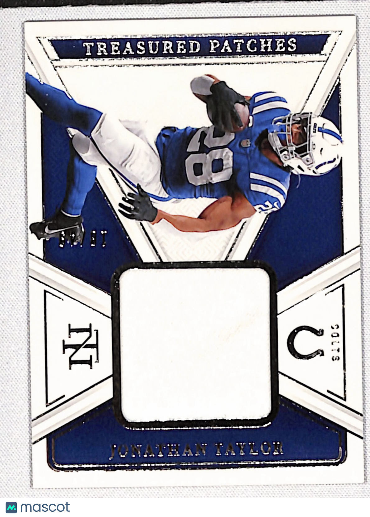 Jonathan Taylor 2024 Panini National Treasures Treasured Patches #TP-JTR #/49