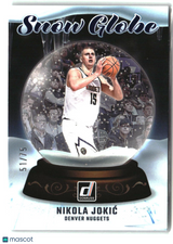 Nikola Jokic 2024-25 Donruss Snow Globe Blue Winter #7 #/75