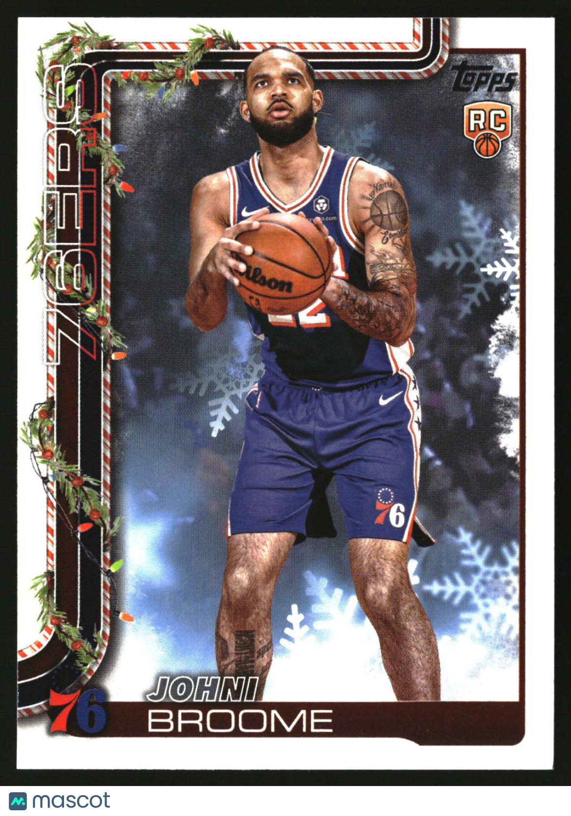 Johni Broome 2025-26 Topps Holiday #H195