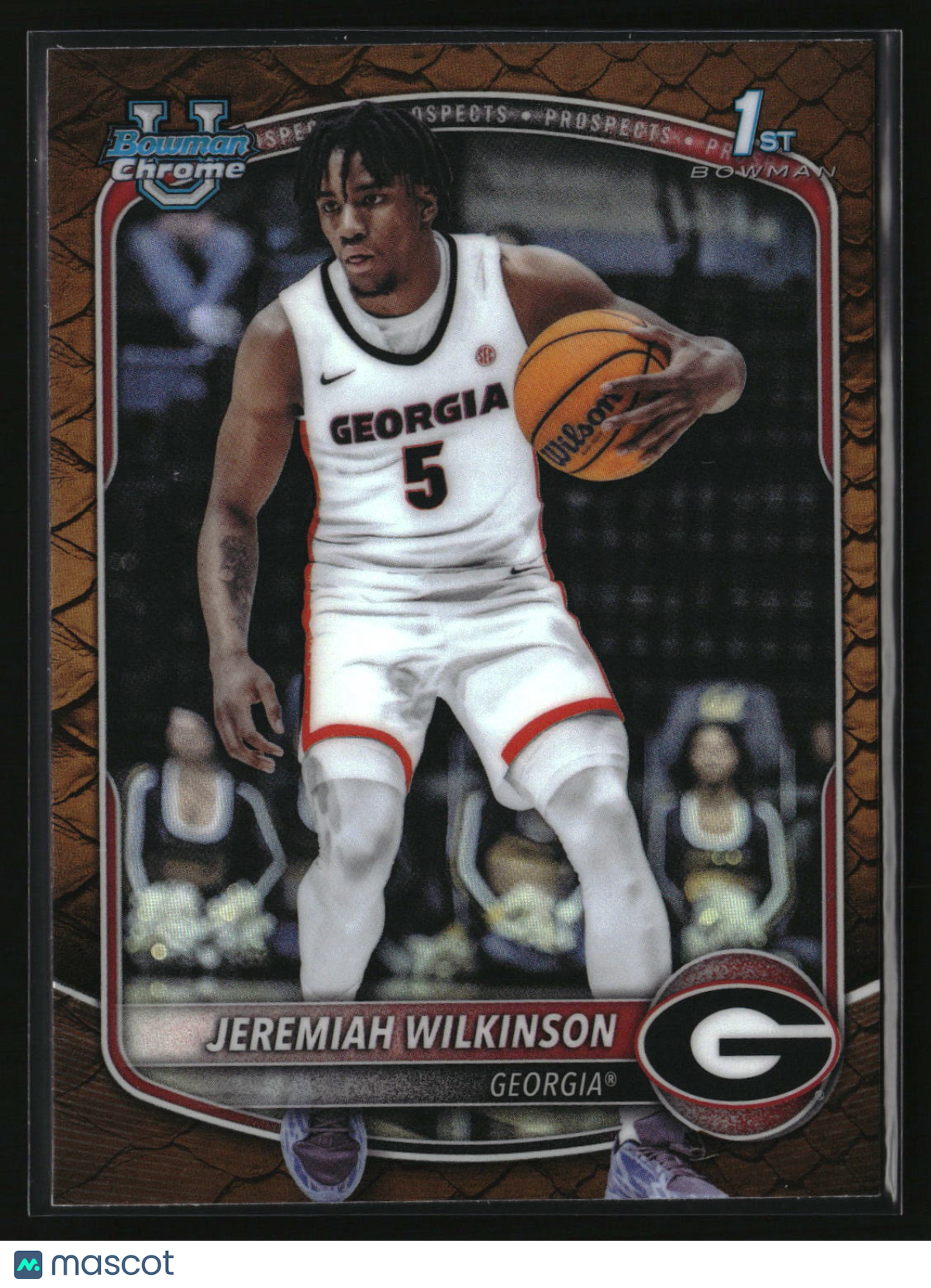 Jeremiah Wilkinson 2025-26 Bowman Chrome Prospects Reptilian Refractor #BCP-70