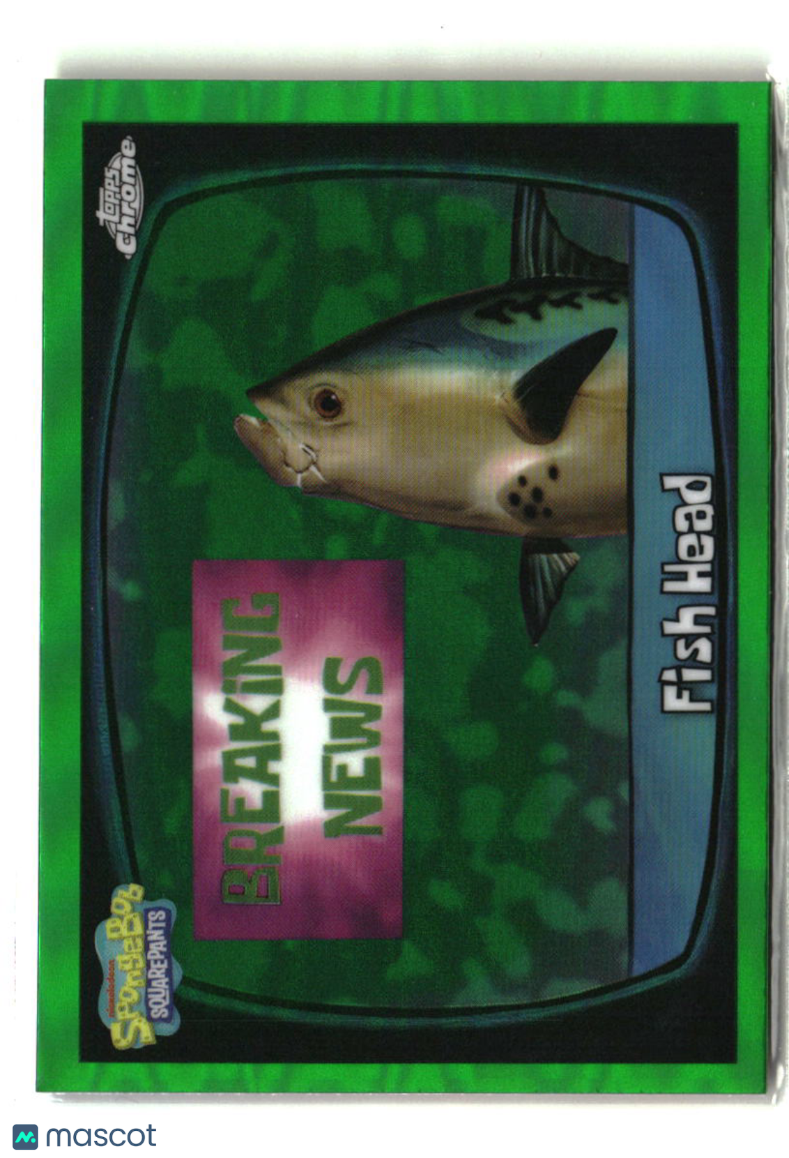 2025 Topps Chrome SpongeBob Fish Head Kelp Green #114