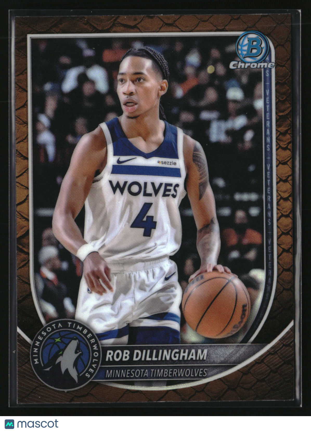 Rob Dillingham 2025-26 Bowman Chrome Reptilian Refractor #BCV-182