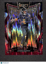 Jayden Daniels 2024 Panini Select Black & Red Prizm Shock #26