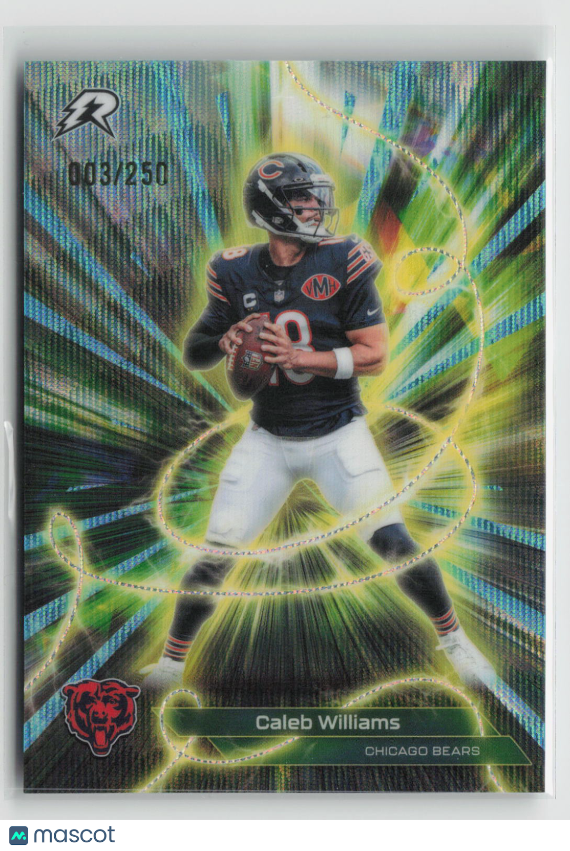 Caleb Williams 2025 Topps Resurgence Conductors Aqua Surge Refractor #C-17