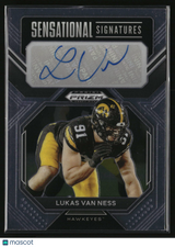Lukas Van Ness 2023 Panini Prizm Draft Picks Sensational Signatures #SS-LVN